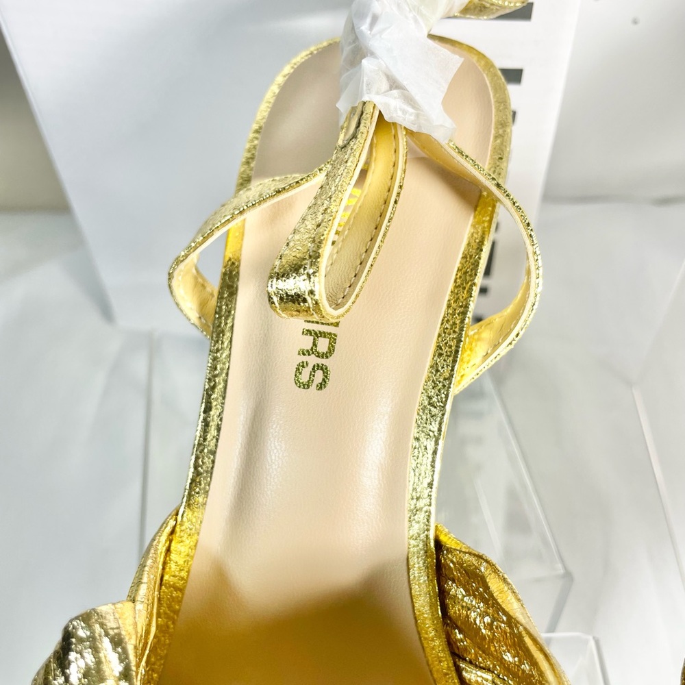 Sz 7 women’s chunky platform gold Dream Pairs Gold Platform Sandals - Picture 6 of 10